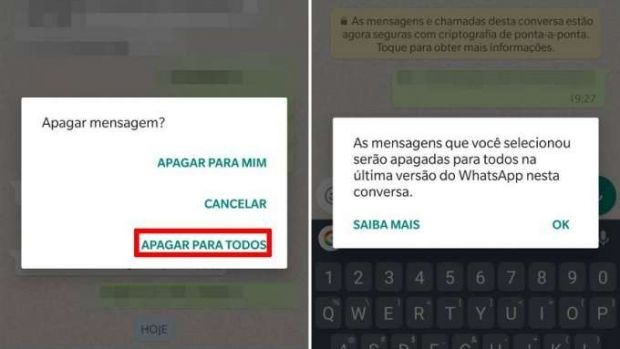 Atualização do WhatsApp permite apagar mensagens enviadas