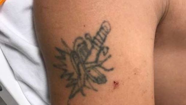ROB.SJ.HORAN on Tumblr: Gave Megan her first tattoo. Deathwish 💀  @megsyhughes #deathwish #smalltattoo #blacktattooart #deathwishskateboards  #btattooing...