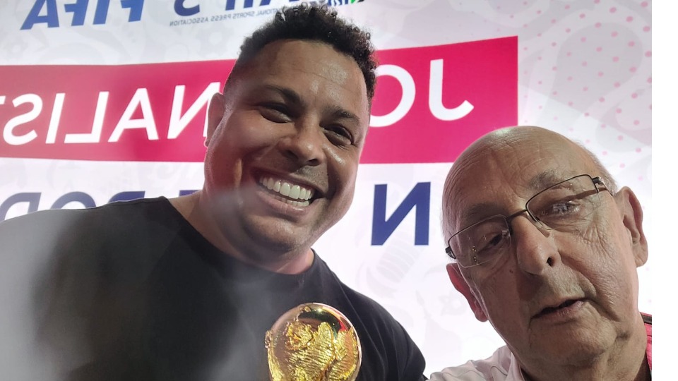 Osires Batista Nadal ao lado do ex-atacante Ronaldo Fenômeno
