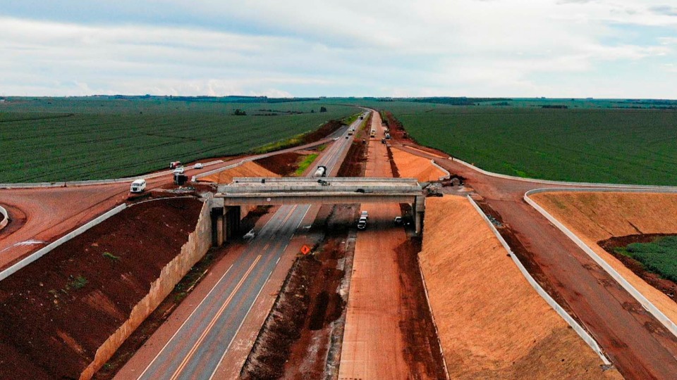 Obras de duplicação na BR-277 em Guarapuava ultrapassam 70% de conclusão