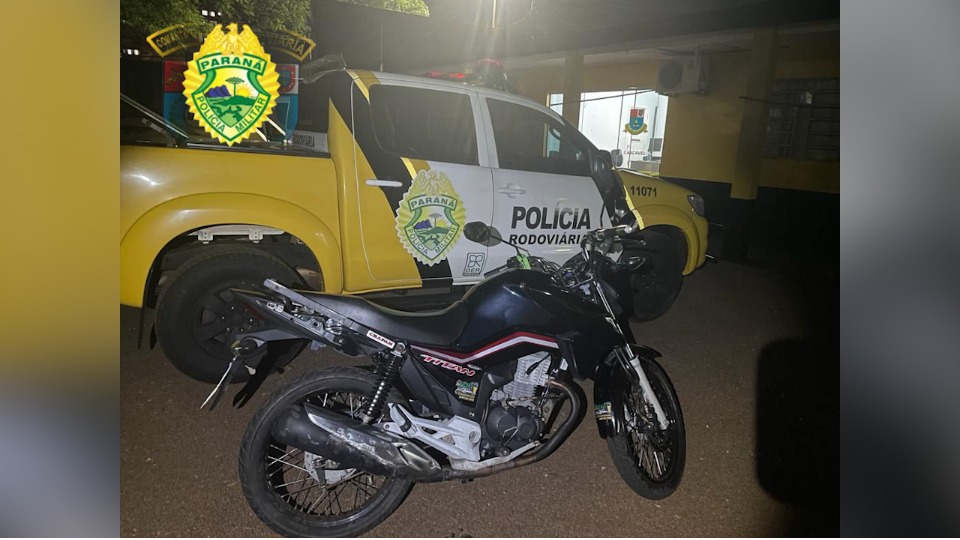 Moto com quase R$ 45 mil em multas é apreendida pela Polícia