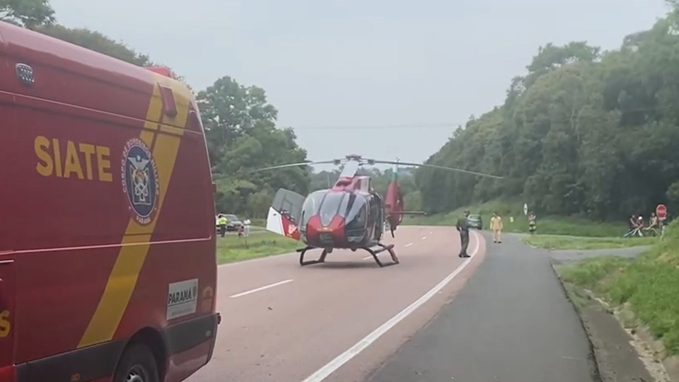 Acidente na BR-277 em Campo Largo, deixa uma pessoa morta e outra ferida  pista está interditada - Paraná Urgente