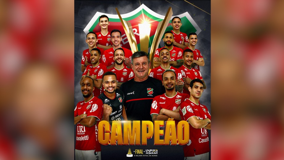 Atlântico vira nos últimos segundos e é campeão da Liga Nacional de Futsal