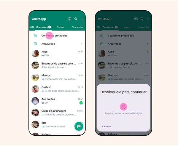 WhatsApp lança proteção de conversas com senha; saiba como usar